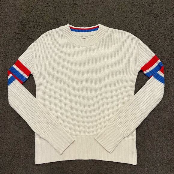 Faherty Wisp Waffle Wool Blend Sweater - Picture 3 of 6